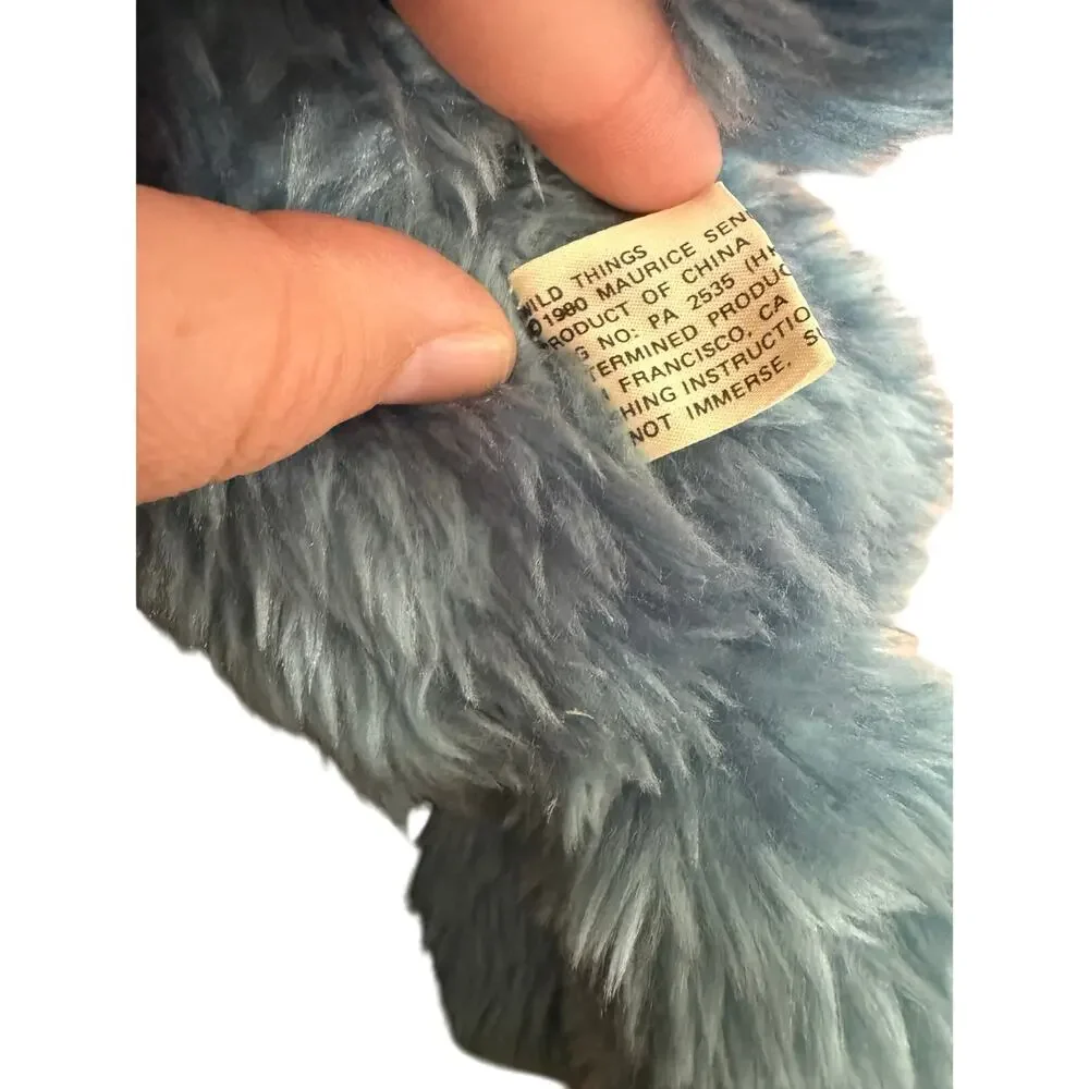 Vintage 1985 Maurice Sendak 'Where the Wild Things Are' Bernard Stuffed Soft Toy